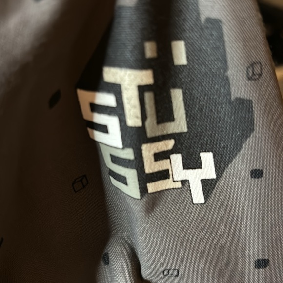 Stussy Dupont Teflon Parka Jacket with hoodie, gray, size medium, snowboard/rain - Picture 2 of 11